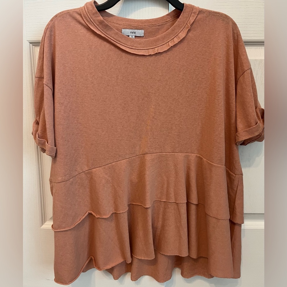 Women’s Summer Flowy Linen Peplum Top